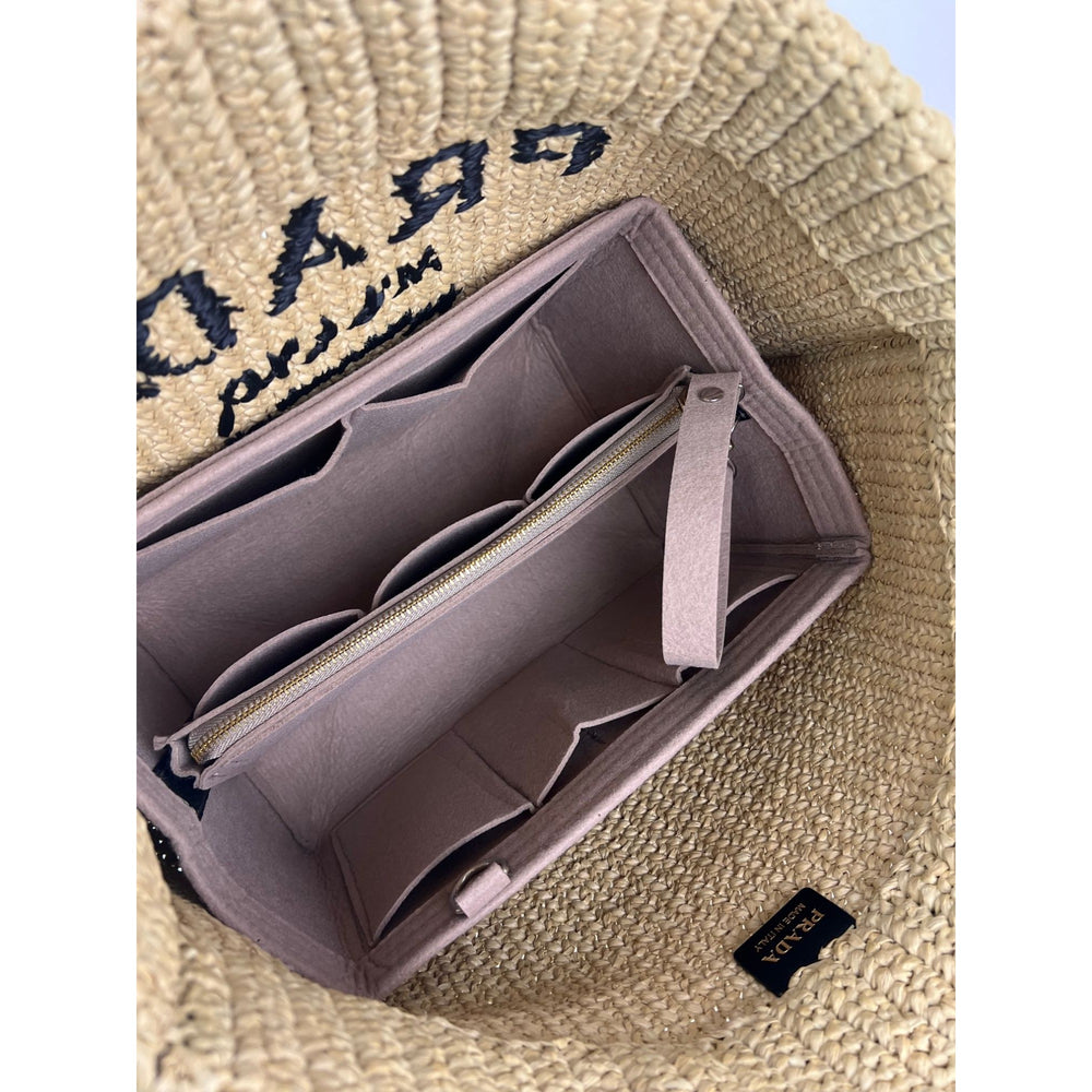 
                  
                    Prada Yarn Raffia Effect Crochet Embroidered Naturale Tote Bag
                  
                