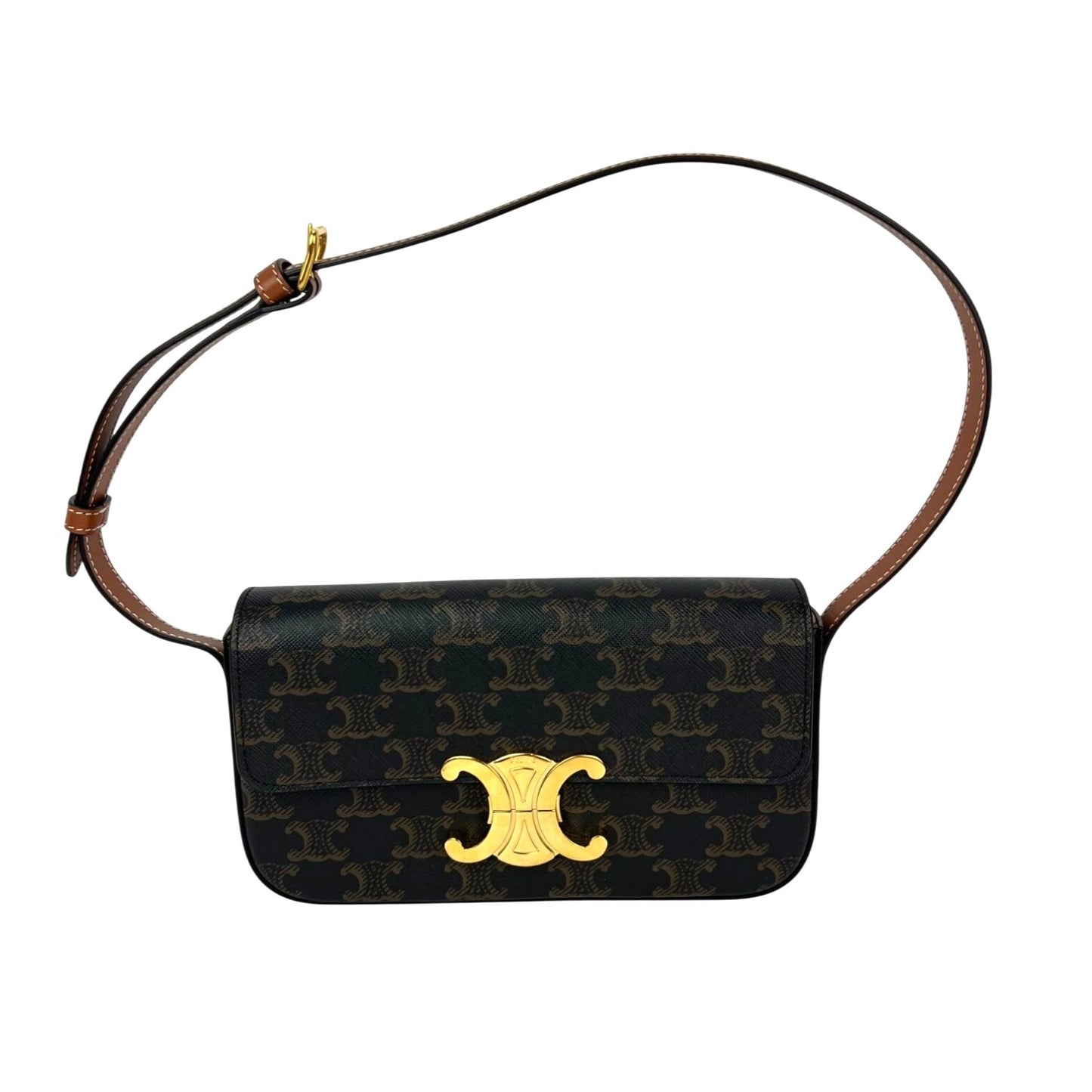 
                  
                    Celine triomphe Claude Brown Canvas Shoulder Bag
                  
                