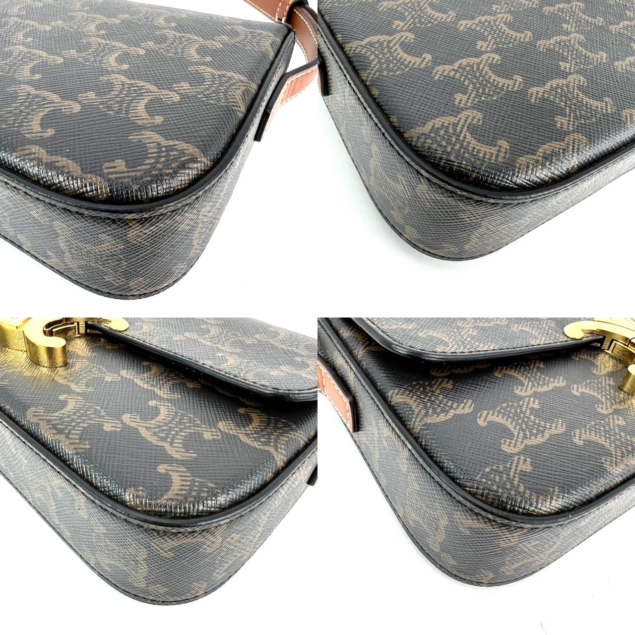 
                  
                    Celine triomphe Claude Brown Canvas Shoulder Bag
                  
                
