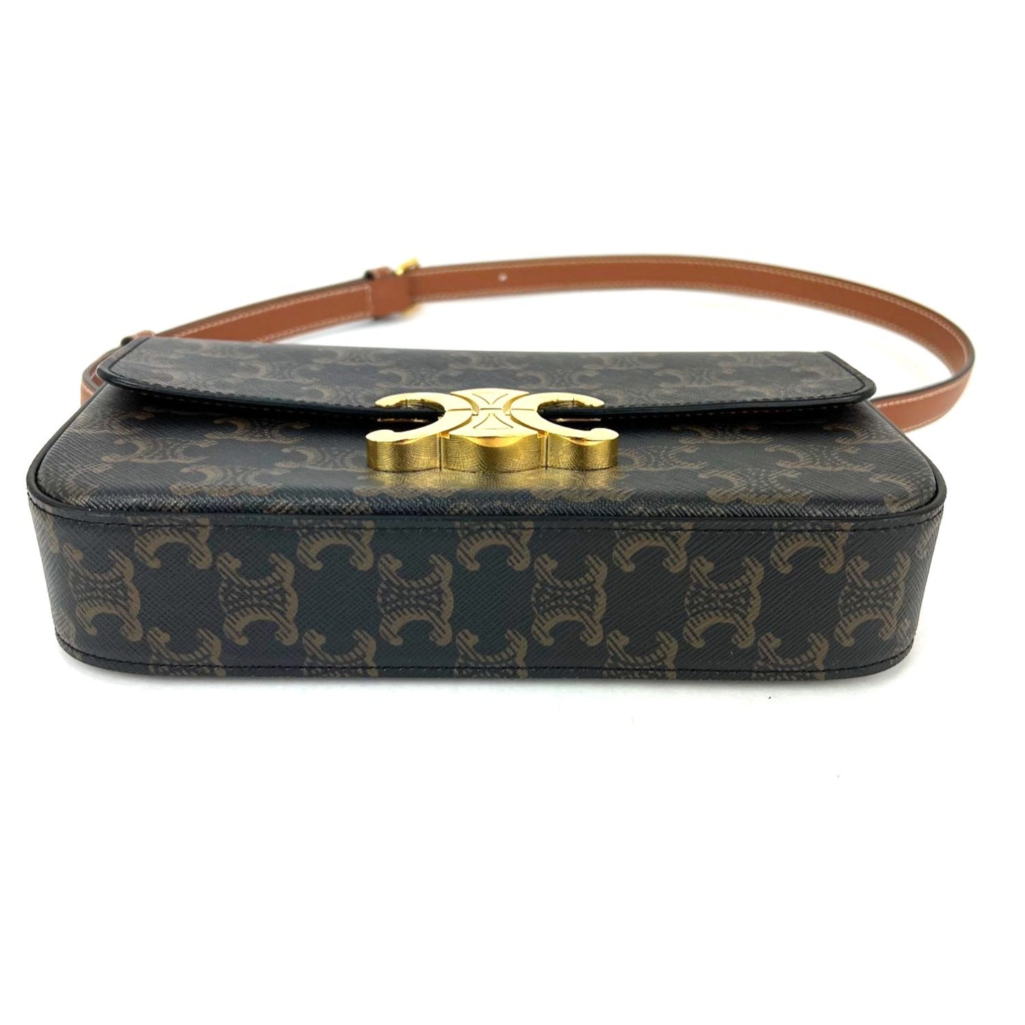 
                  
                    Celine triomphe Claude Brown Canvas Shoulder Bag
                  
                