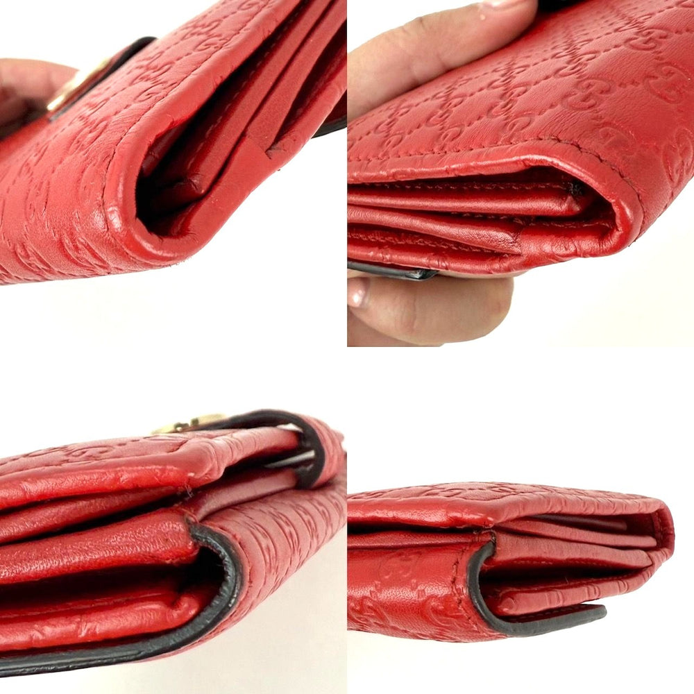 
                  
                    Gucci Microguccissima Heart Continental Red Leather Wallet
                  
                