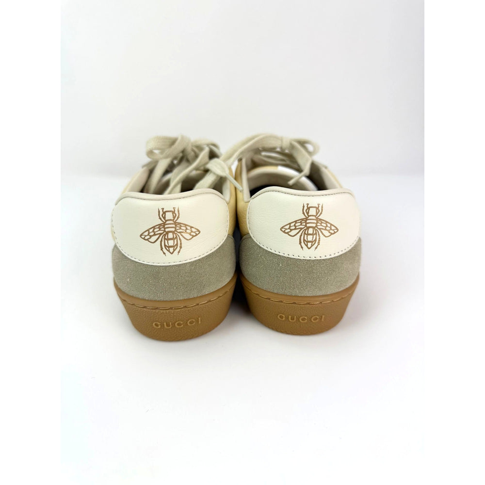 
                  
                    GUCCI G74 Yellow Leather Web Low Oatmeal Women's Sneakers Size 38.5 USA 8.5
                  
                
