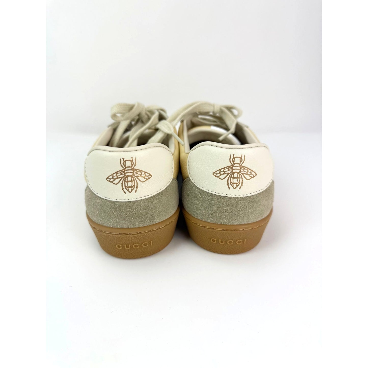 
                  
                    GUCCI G74 Yellow Leather Web Low Oatmeal Women's Sneakers Size 38.5 USA 8.5
                  
                