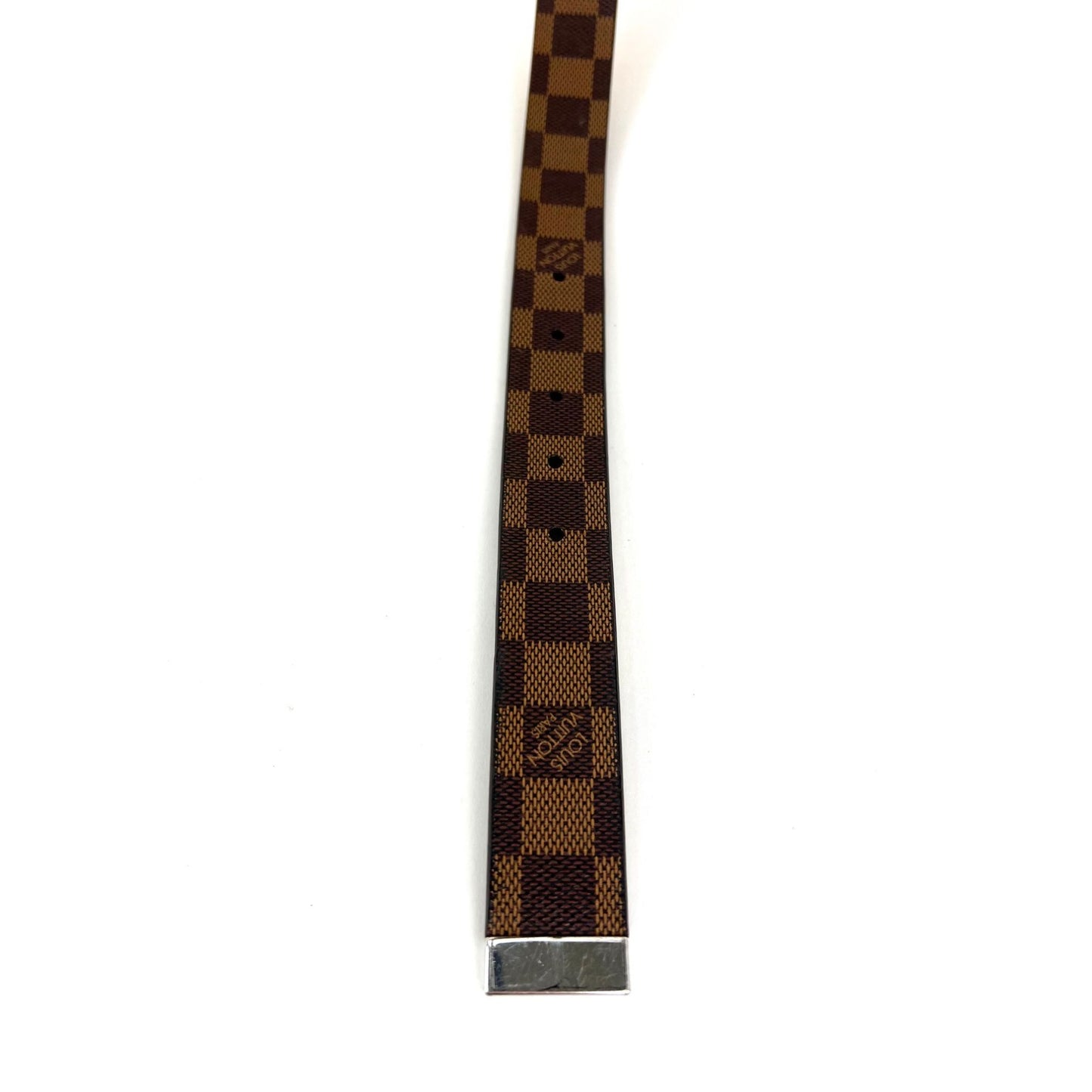 
                  
                    Louis Vuitton LV Inventeur Brown Damier Ebene Men's Belt 75/30
                  
                