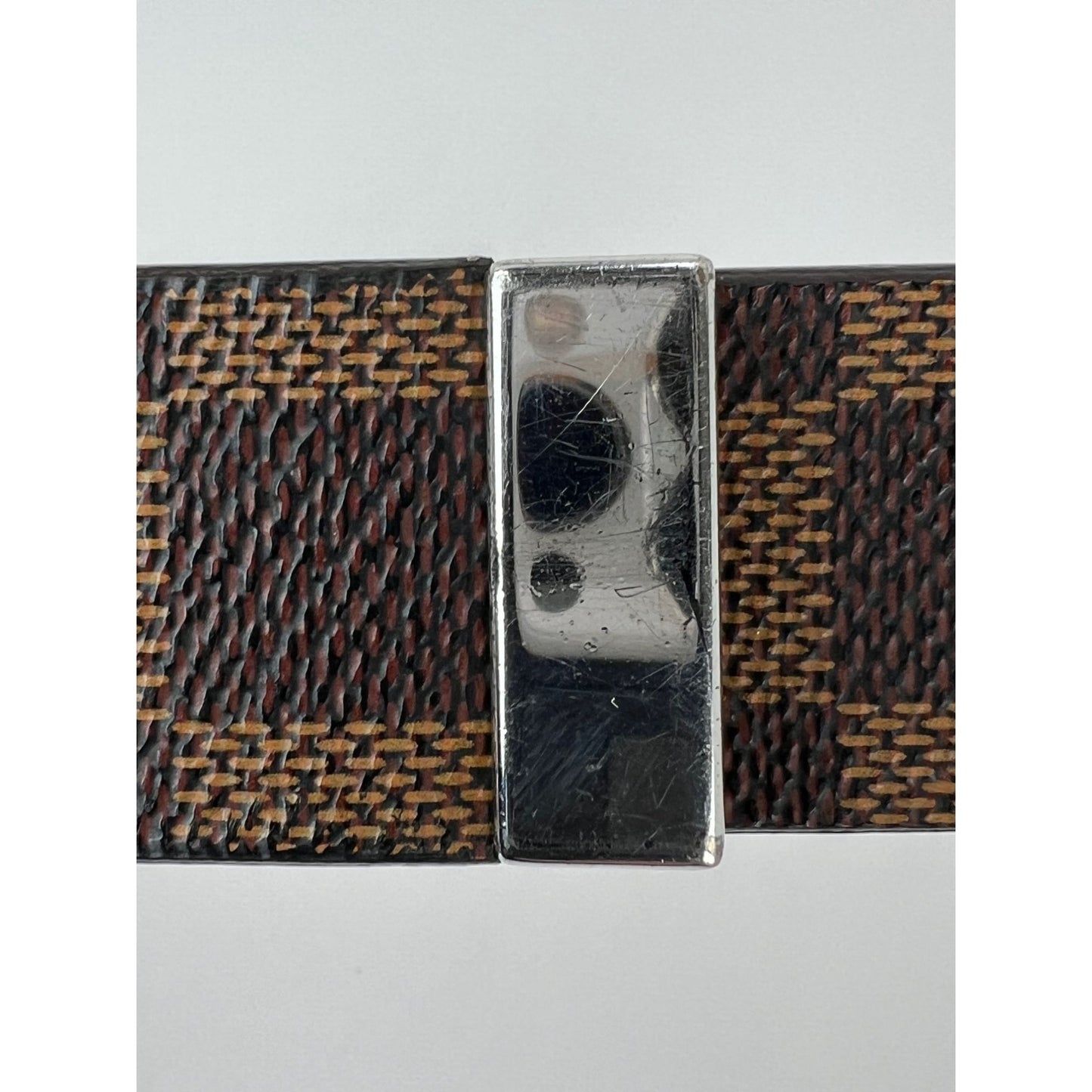 
                  
                    Louis Vuitton LV Inventeur Brown Damier Ebene Men's Belt 75/30
                  
                