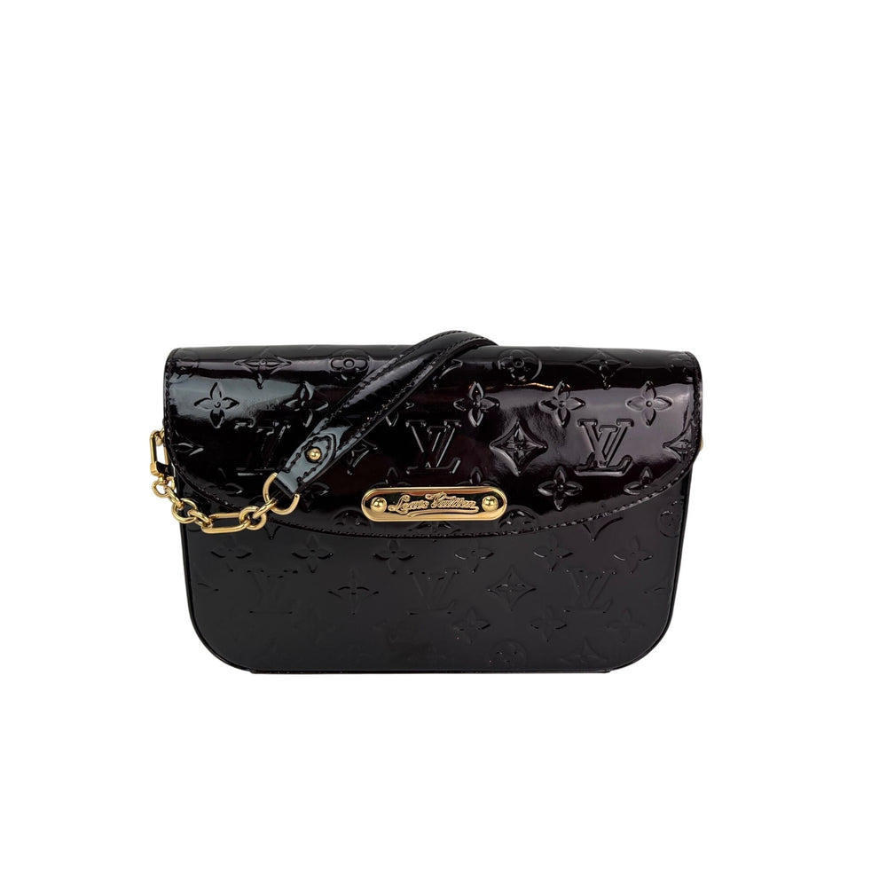 Louis Vuitton Vernis Rodeo Drive Amarante Patient Leather Shoulder Bag