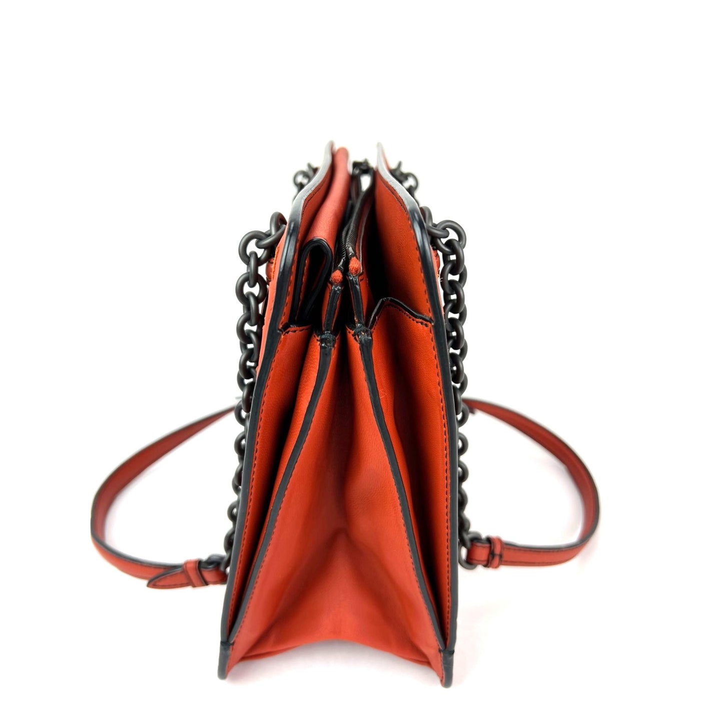 
                  
                    Bottega Veneta Nappa Intrecciato Chain Accordion Maple Shoulder Bag
                  
                