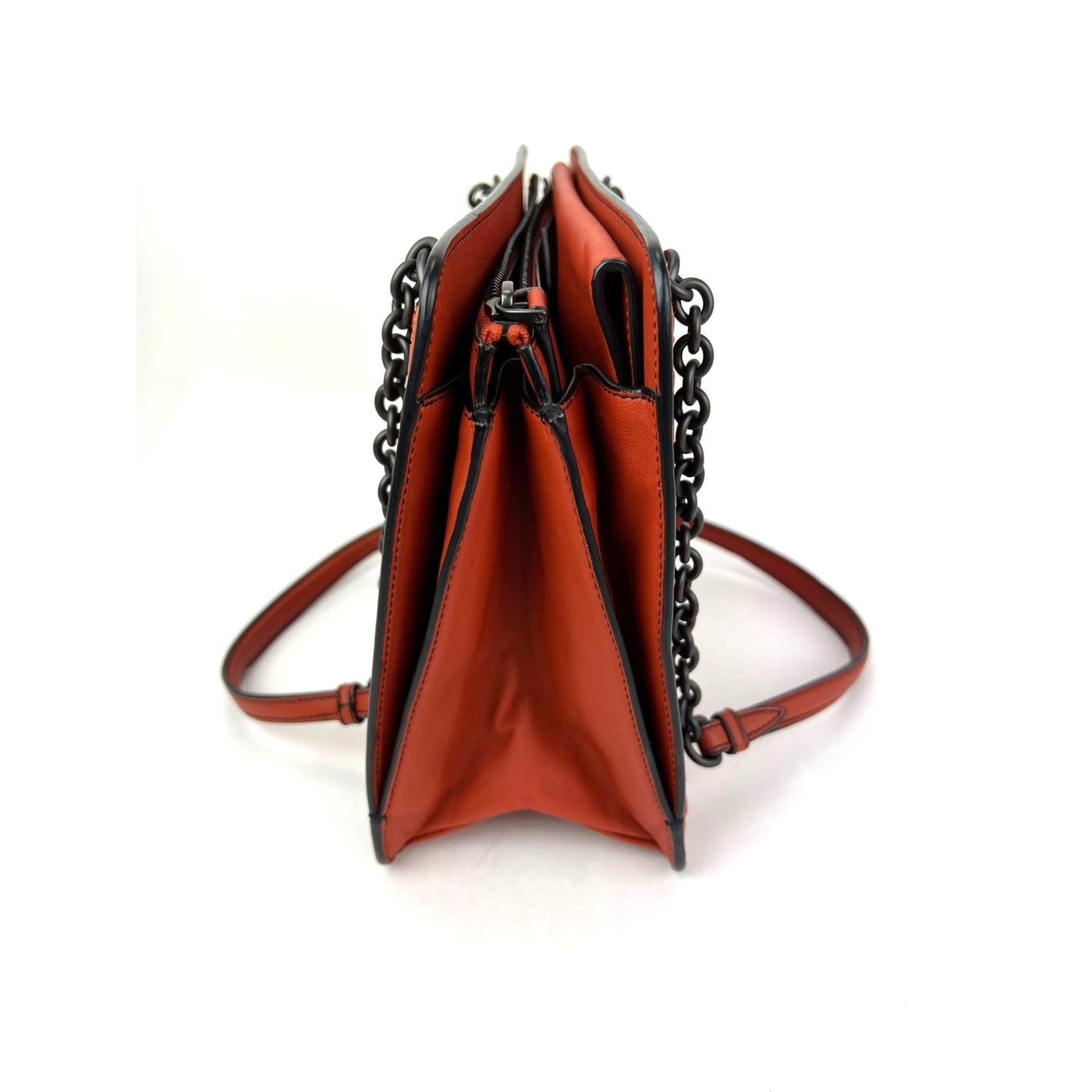 
                  
                    Bottega Veneta Nappa Intrecciato Chain Accordion Maple Shoulder Bag
                  
                
