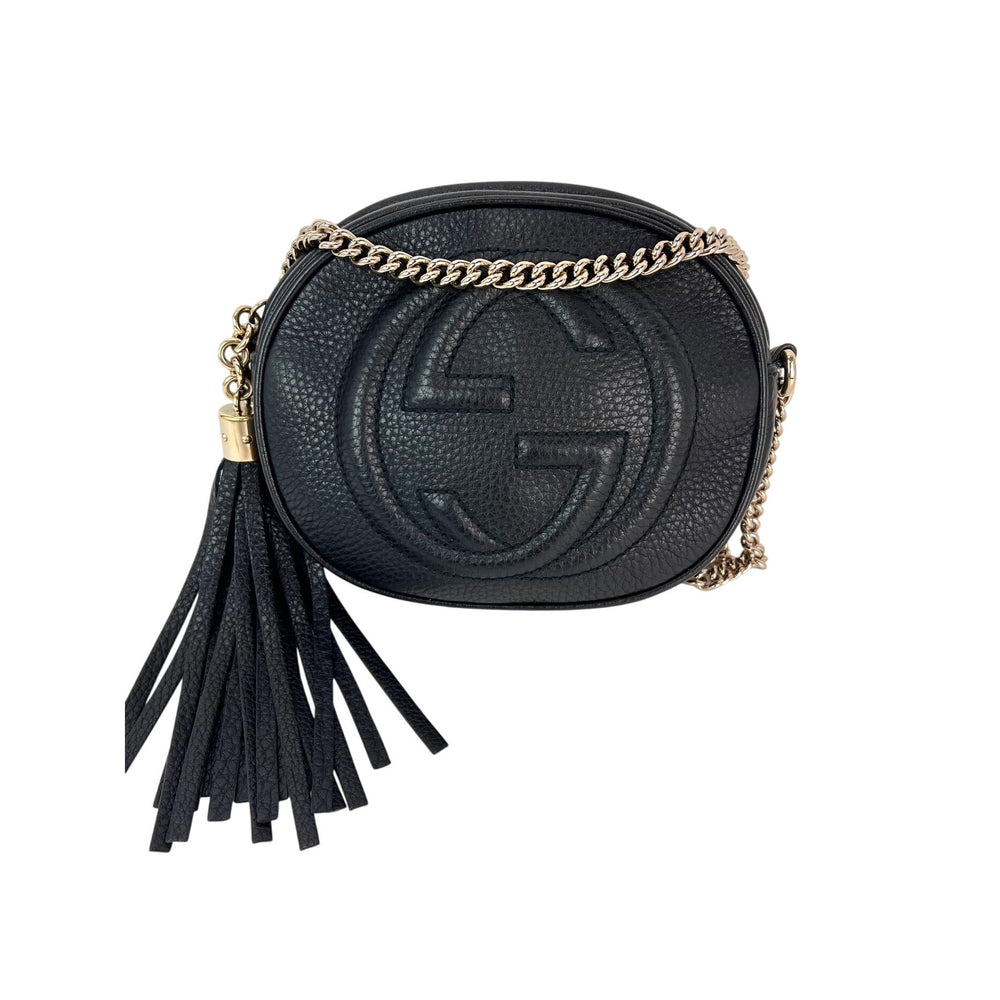 Gucci Mini Soho Black Leather Crossbody Bag