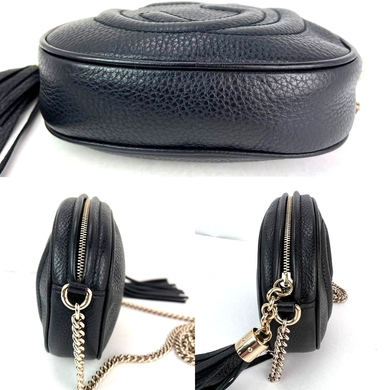 
                  
                    Gucci Mini Soho Black Leather Crossbody Bag
                  
                
