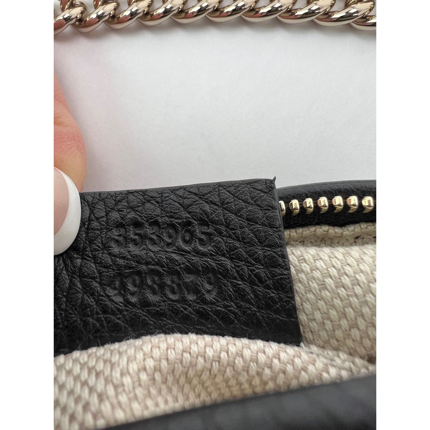 
                  
                    Gucci Mini Soho Black Leather Crossbody Bag
                  
                