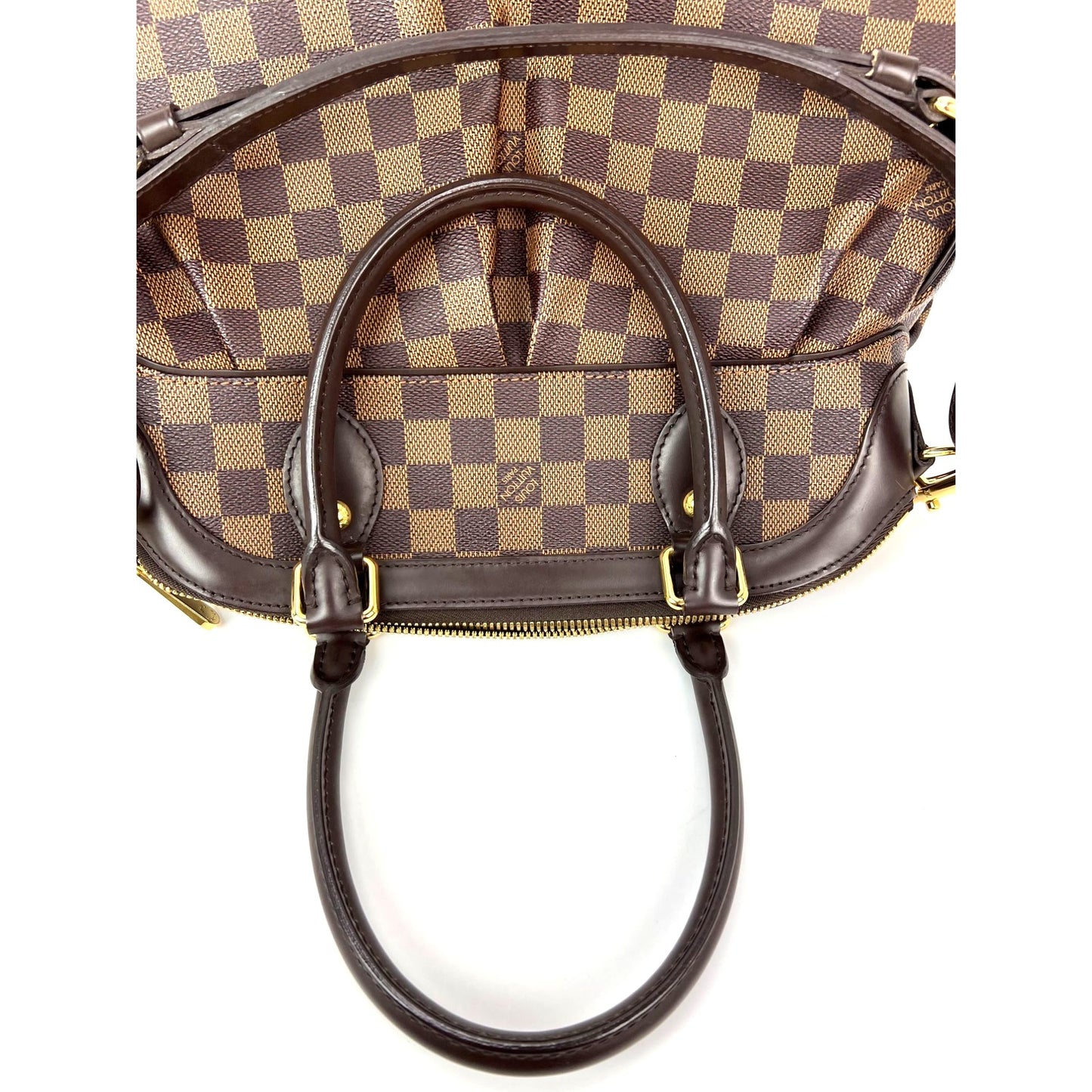 
                  
                    Louis Vuitton Trevi PM Damier Ebene Canvas Shoulder Hand Bag
                  
                