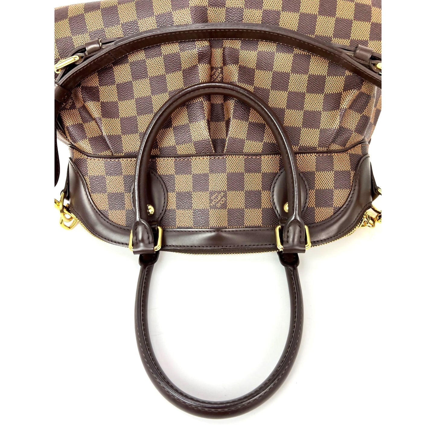 
                  
                    Louis Vuitton Trevi PM Damier Ebene Canvas Shoulder Hand Bag
                  
                