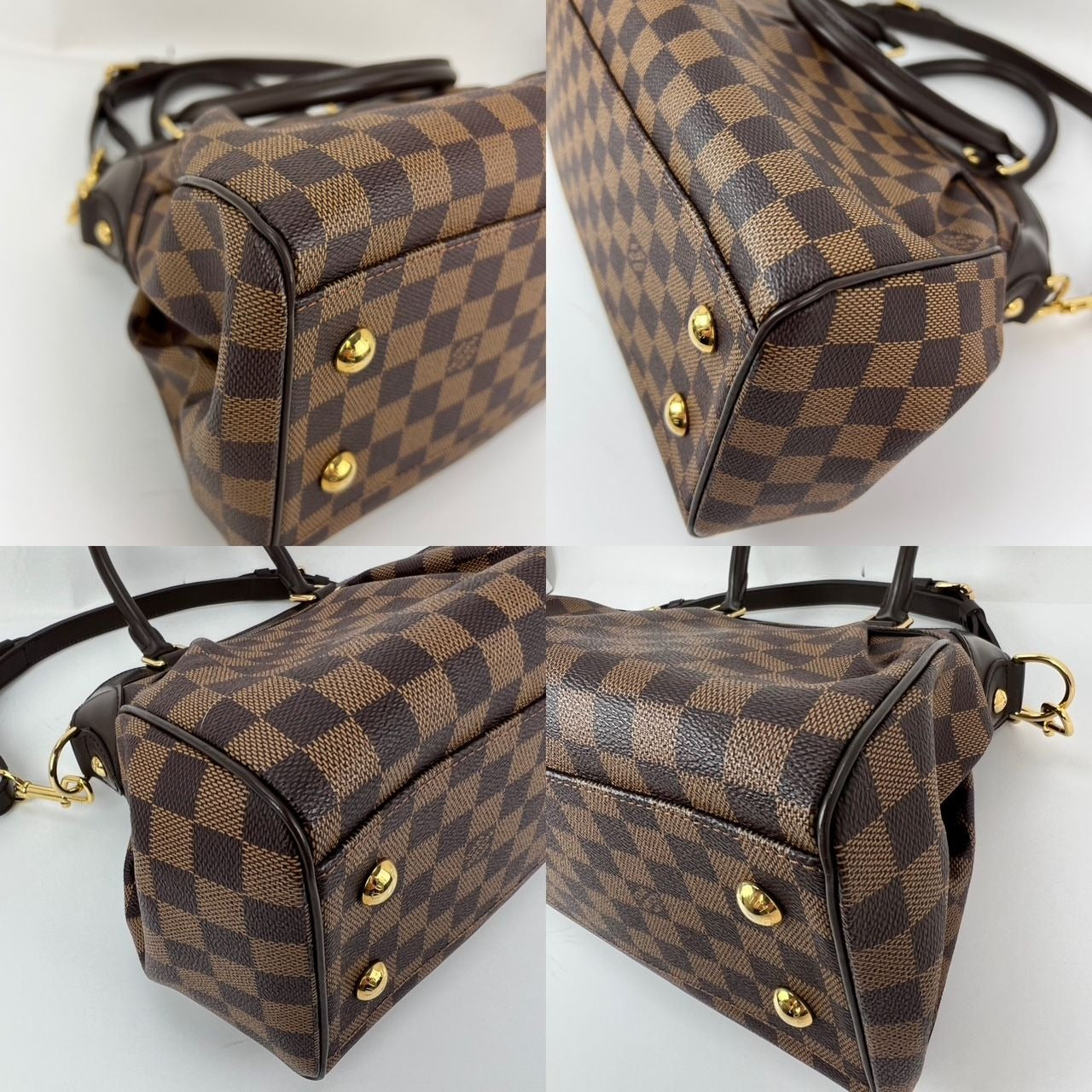 
                  
                    Louis Vuitton Trevi PM Damier Ebene Canvas Shoulder Hand Bag
                  
                