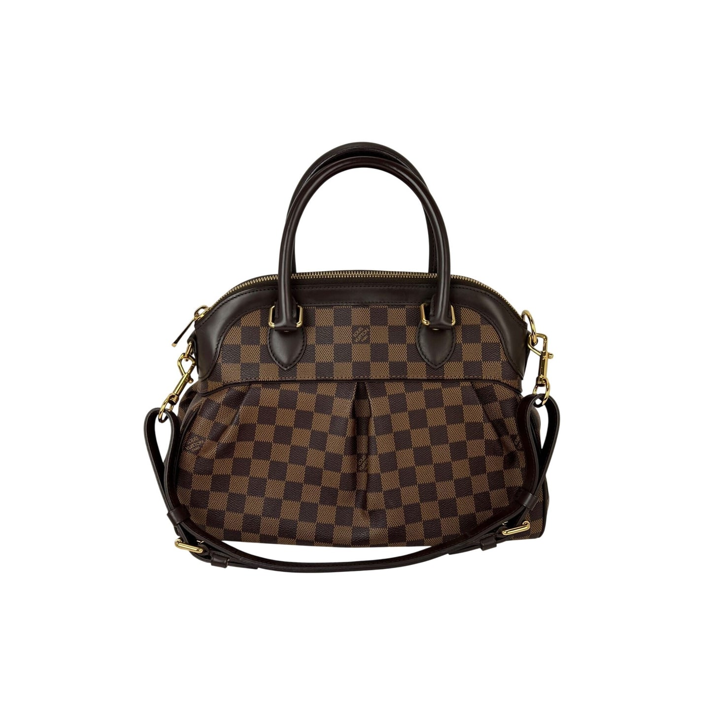 
                  
                    Louis Vuitton Trevi PM Damier Ebene Canvas Shoulder Hand Bag
                  
                