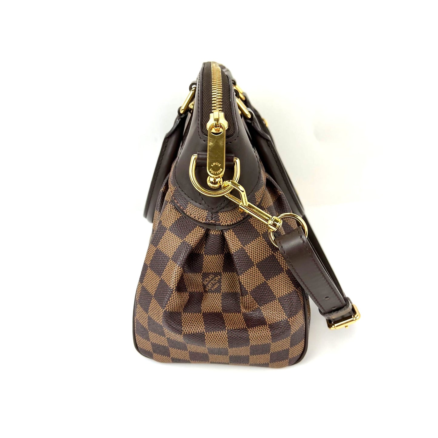 
                  
                    Louis Vuitton Trevi PM Damier Ebene Canvas Shoulder Hand Bag
                  
                