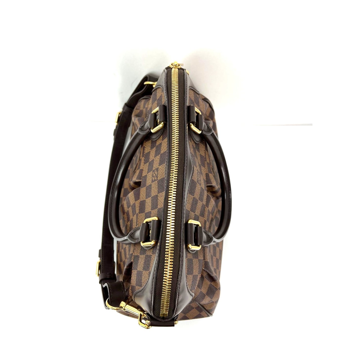 
                  
                    Louis Vuitton Trevi PM Damier Ebene Canvas Shoulder Hand Bag
                  
                