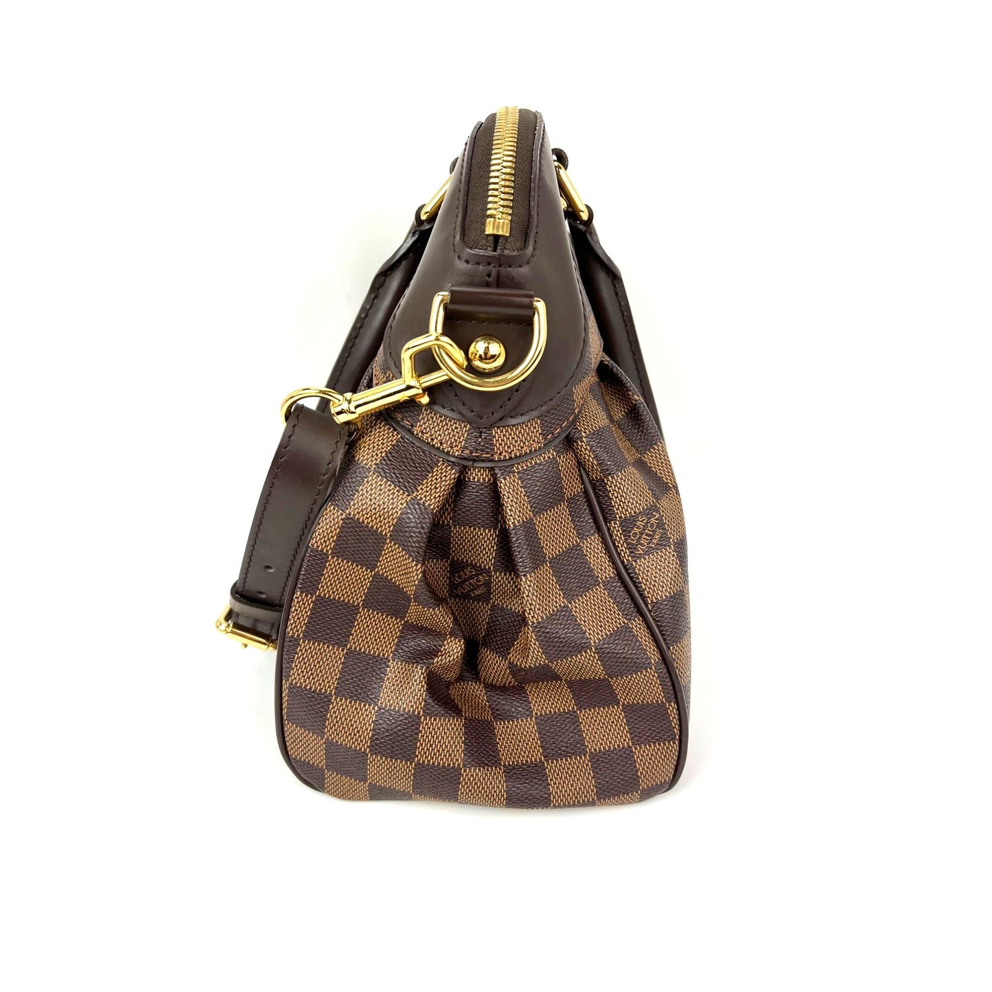 
                  
                    Louis Vuitton Trevi PM Damier Ebene Canvas Shoulder Hand Bag
                  
                