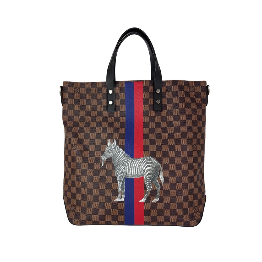 Louis Vuitton Savane Damier Ebene Zebra Atlas Tote