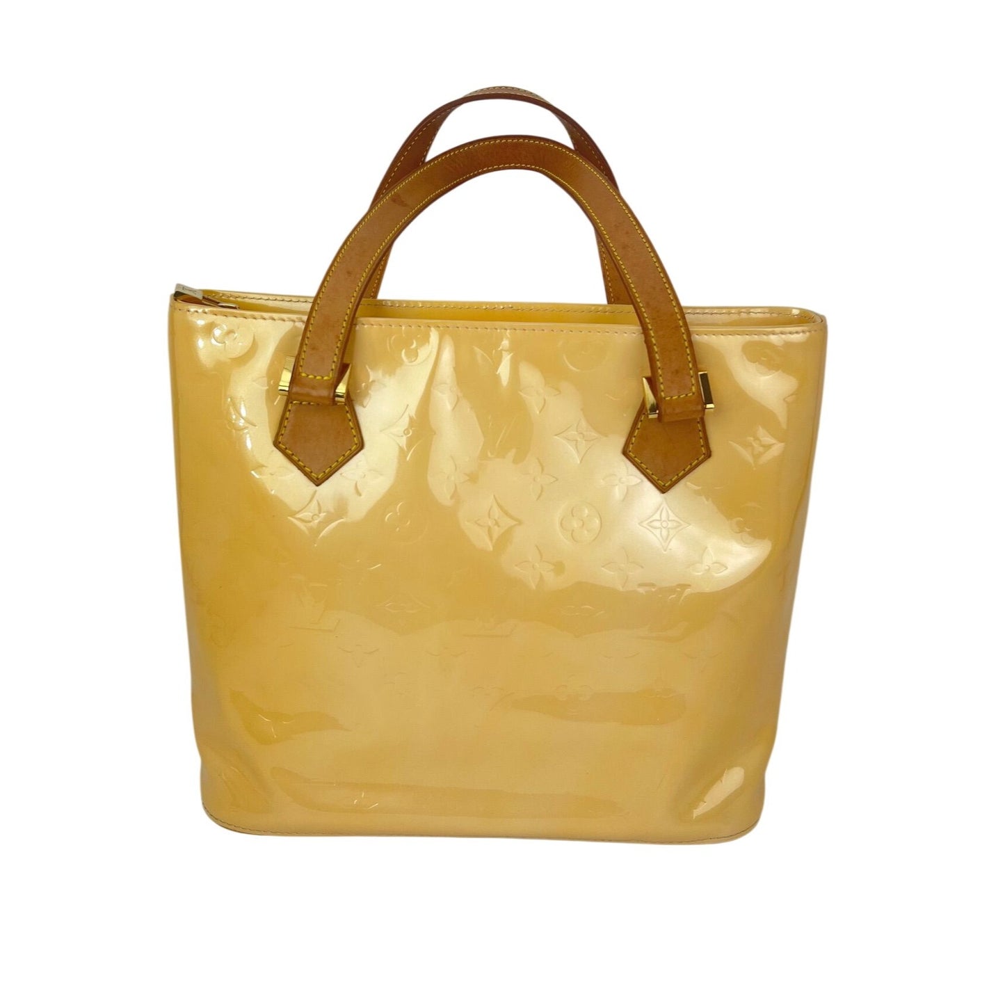 
                  
                    Louis Vuitton Vintage Houston Vernis Patent Leather Yellow Shoulder Bag
                  
                