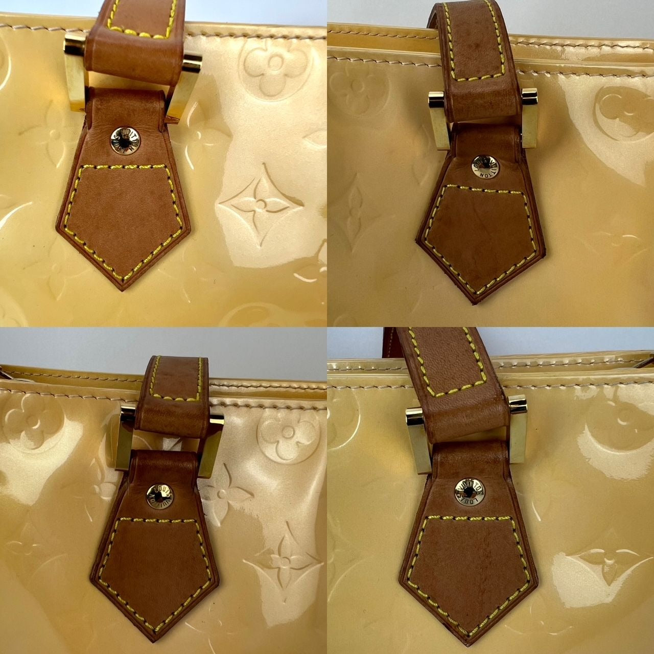 
                  
                    Louis Vuitton Vintage Houston Vernis Patent Leather Yellow Shoulder Bag
                  
                
