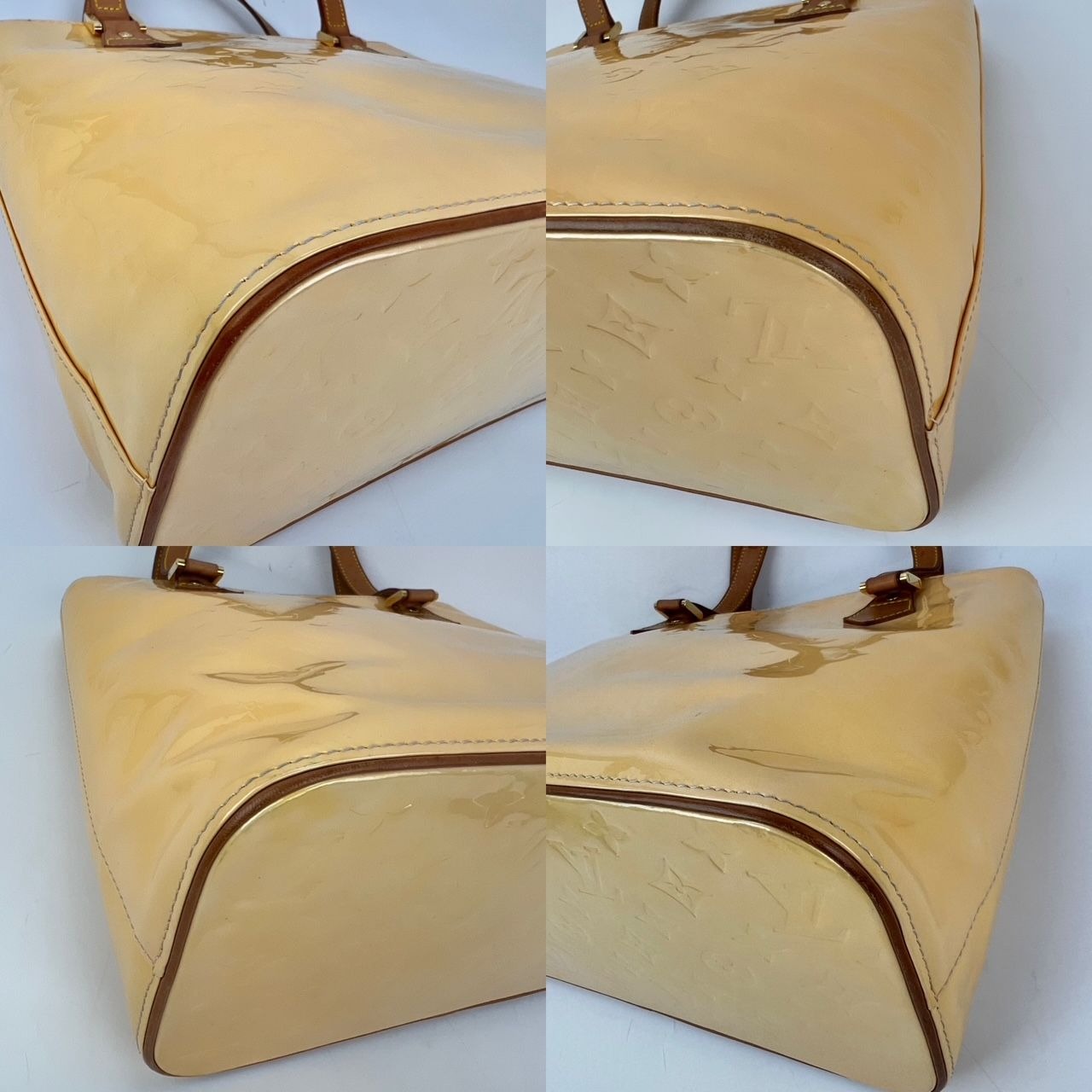 
                  
                    Louis Vuitton Vintage Houston Vernis Patent Leather Yellow Shoulder Bag
                  
                