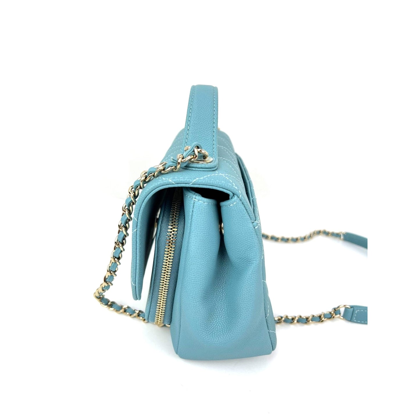 
                  
                    Chanel Caviar Quilted Small Business Affinity Blue Crossbody Bag
                  
                