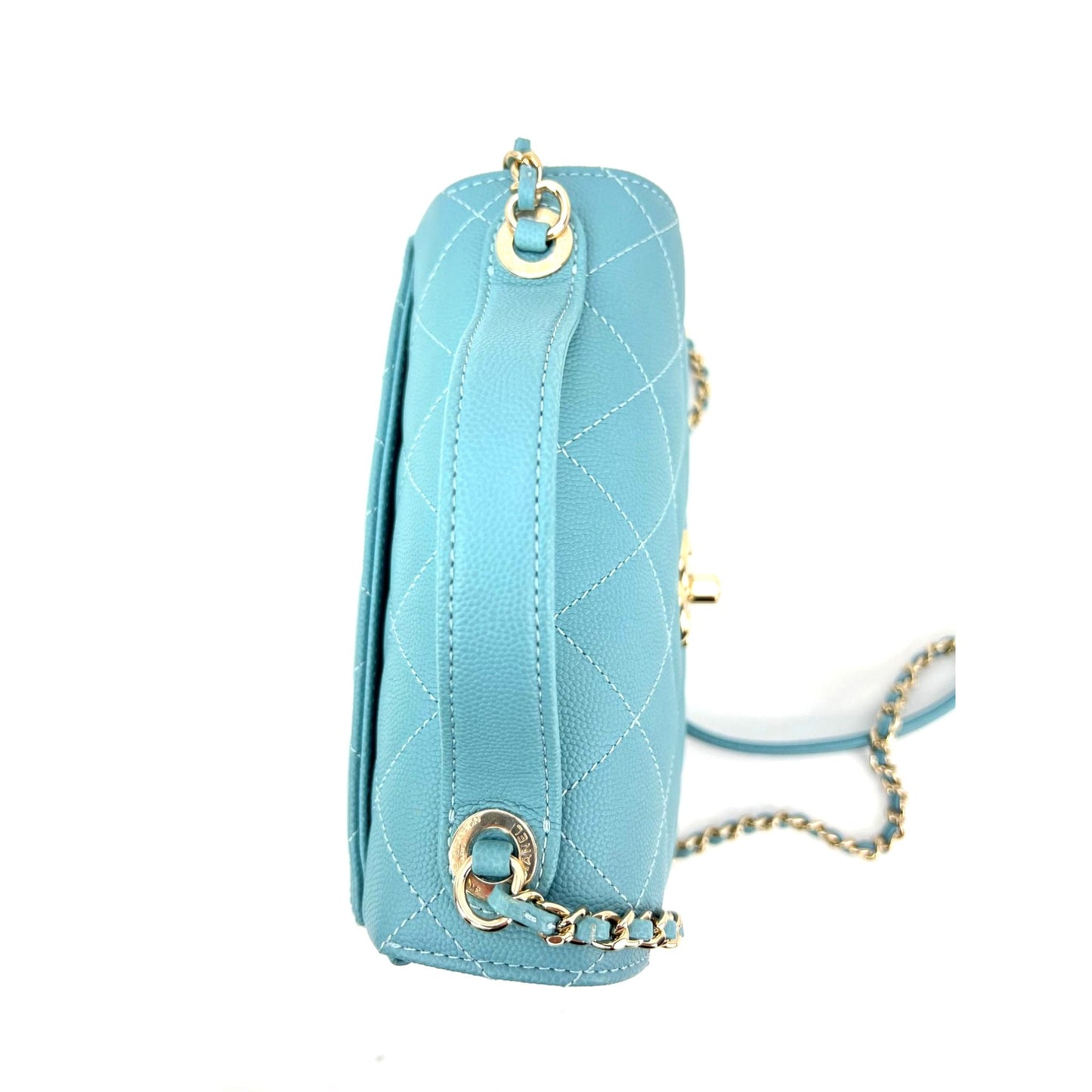 
                  
                    Chanel Caviar Quilted Small Business Affinity Blue Crossbody Bag
                  
                