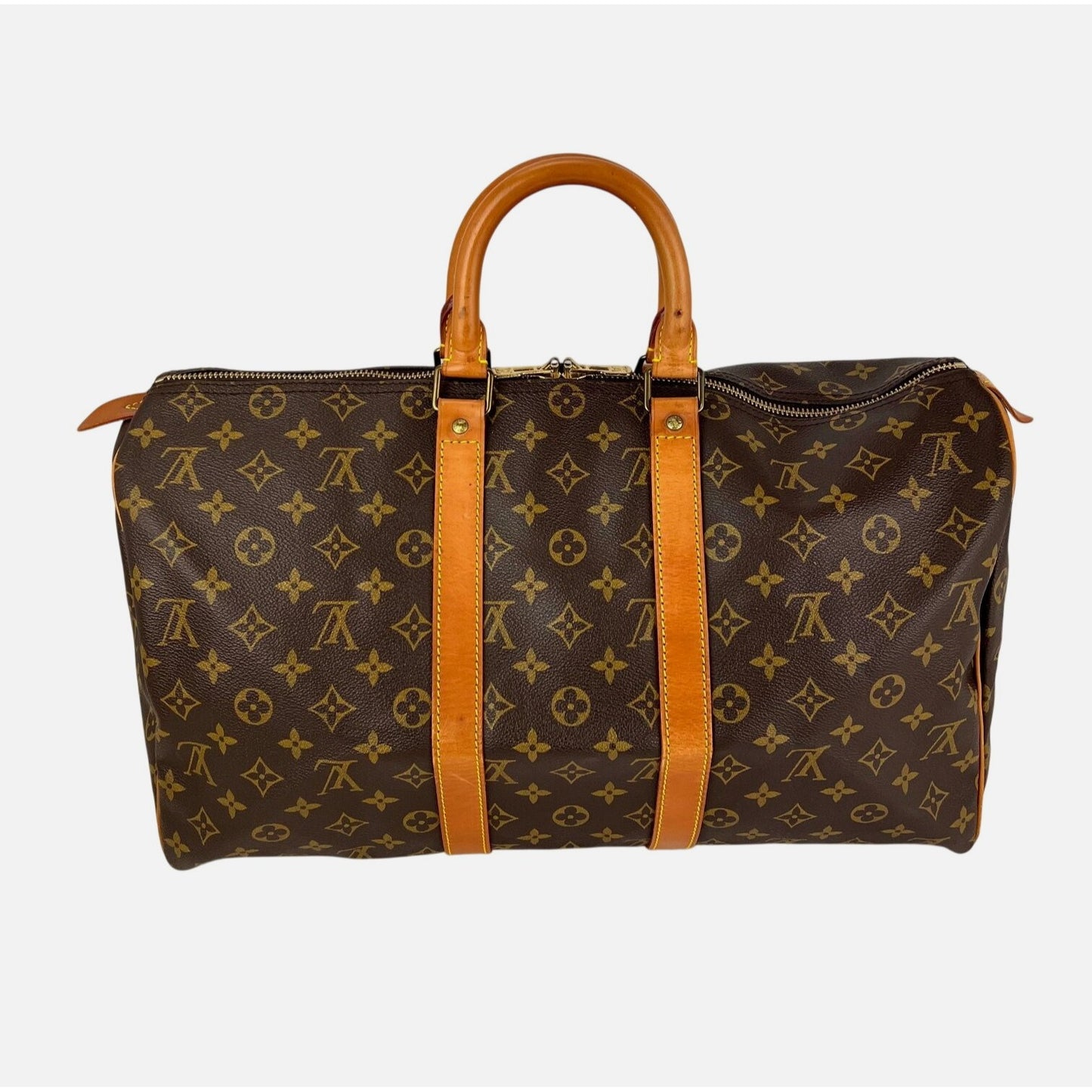 
                  
                    Louis Vuitton Keepall 45 Monogram Canvas Duffle Bag Luggage Vintage
                  
                