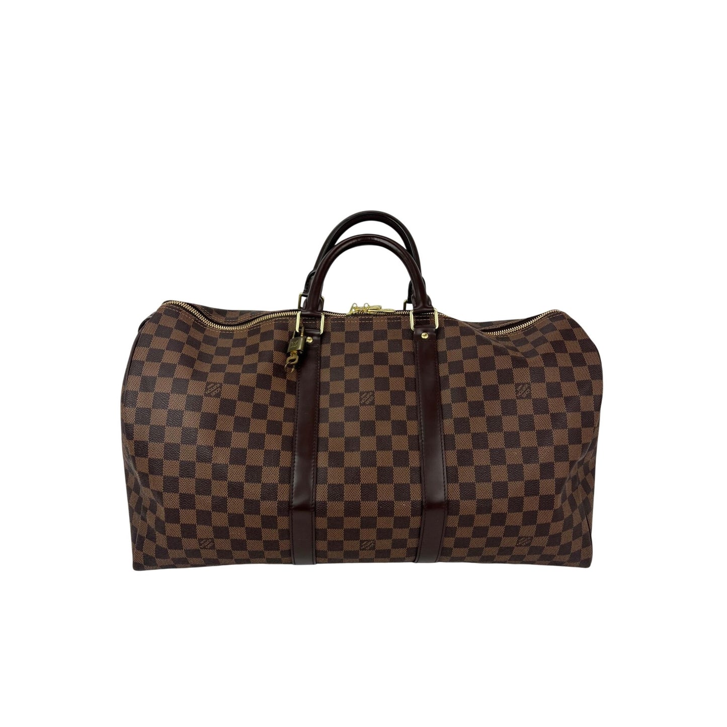 
                  
                    Louis Vuitton Keepall 50 Damier Ebene Canvas Duffle Bag
                  
                