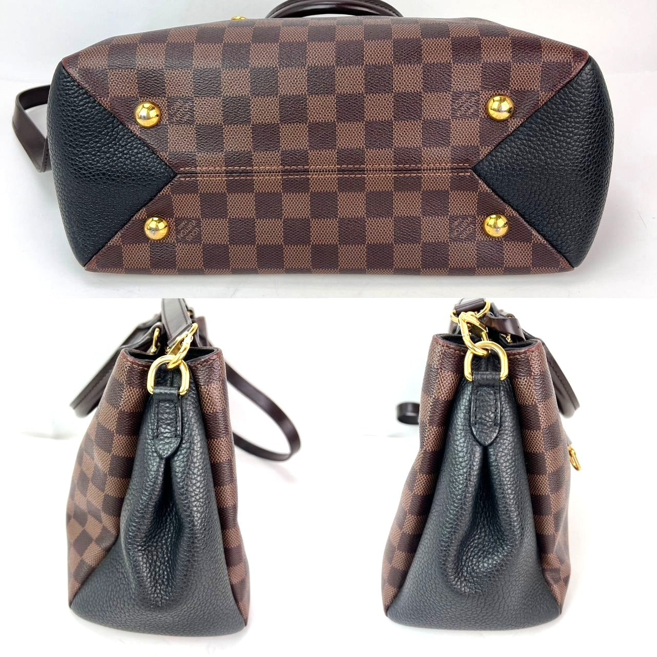 
                  
                    Louis Vuitton Damier EbeneCuir Taurillon Brittany Black Shoulder Bag
                  
                