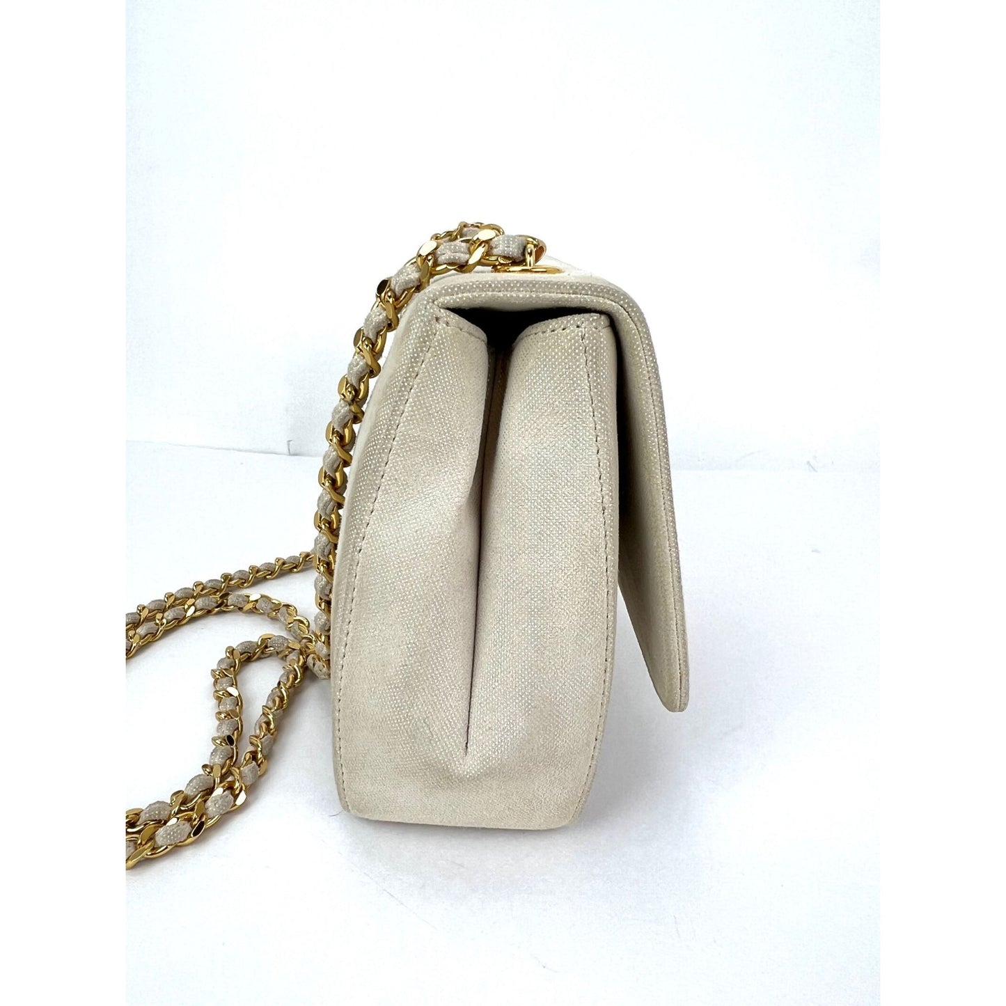 
                  
                    Chanel Vintage Flower Power Iridescent Camellia Suede Shoulder Bag
                  
                