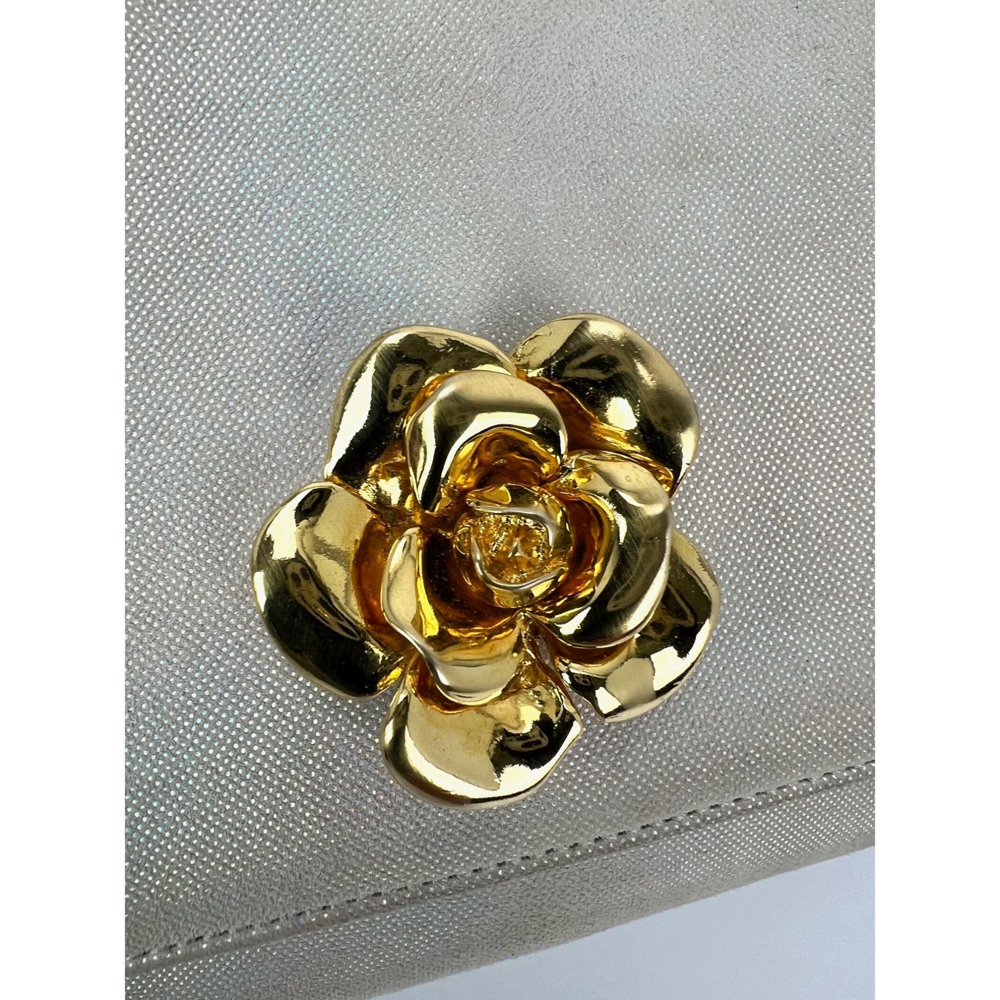 
                  
                    Chanel Vintage Flower Power Iridescent Camellia Suede Shoulder Bag
                  
                