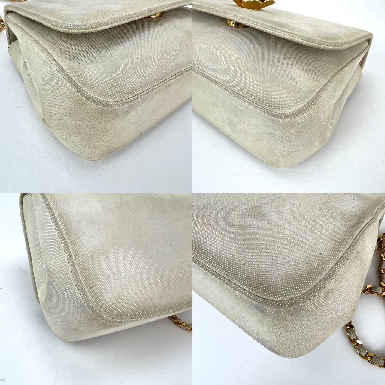 
                  
                    Chanel Vintage Flower Power Iridescent Camellia Suede Shoulder Bag
                  
                