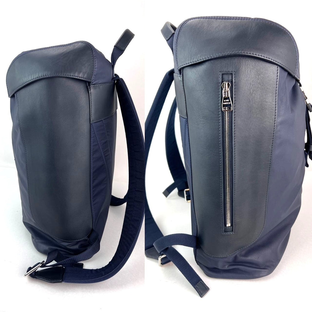 
                  
                    Louis Vuitton Calfskin Nylon V Line Pulse Navy Backpack Bag
                  
                