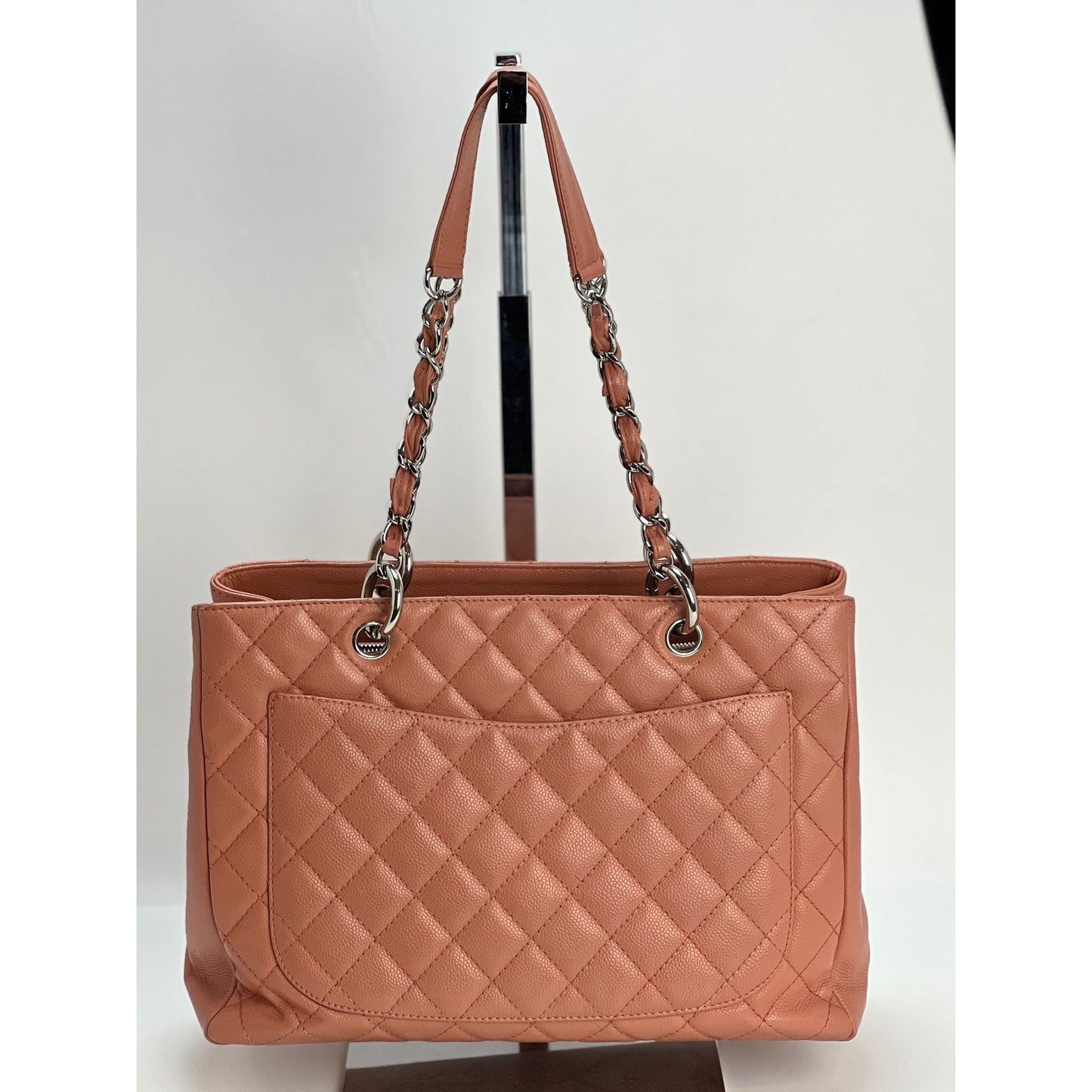 Sold at Auction: CHANEL Caviar Leather Grand Shopper Tote (GST) Bag