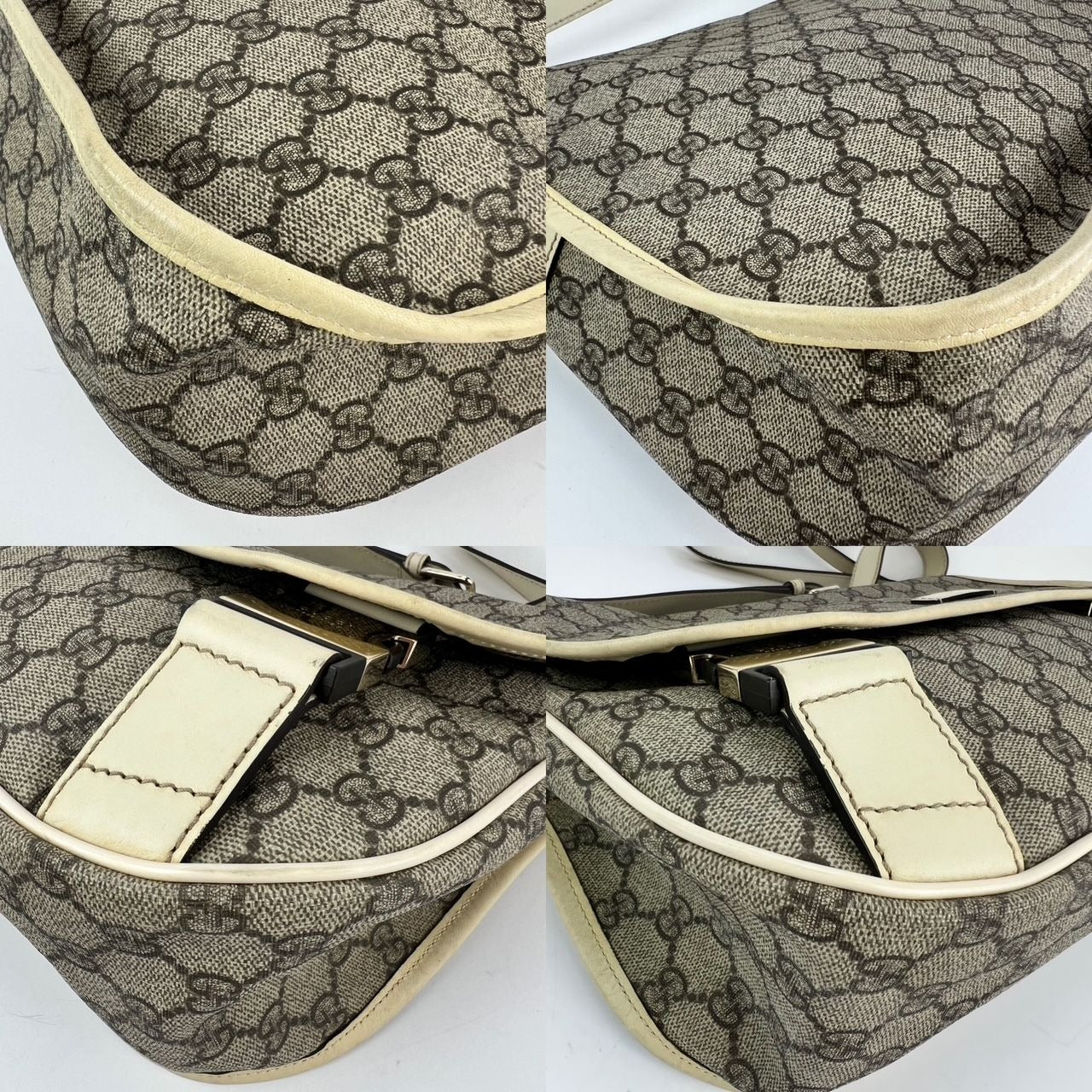 
                  
                    Gucci GG Supreme Medium Double Buckle Messenger Flap Bag
                  
                