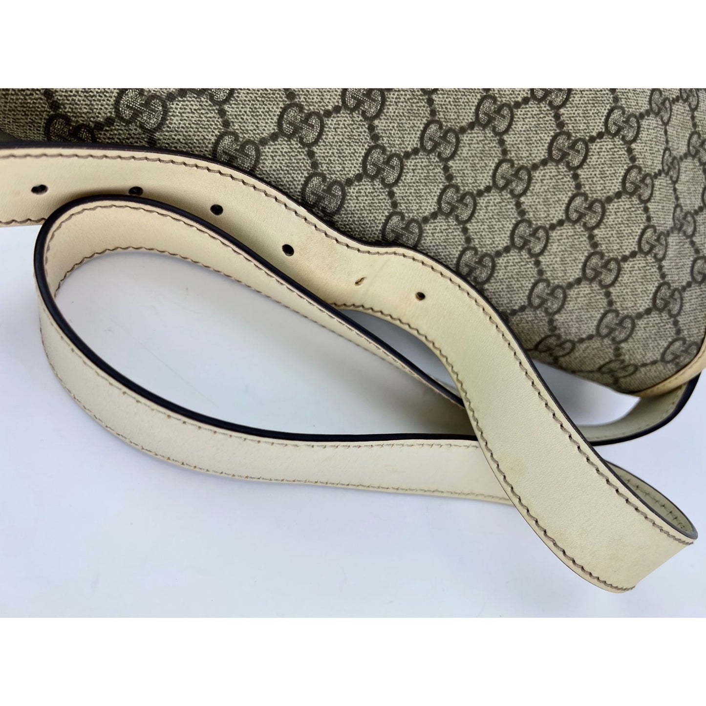 
                  
                    Gucci GG Supreme Medium Double Buckle Messenger Flap Bag
                  
                