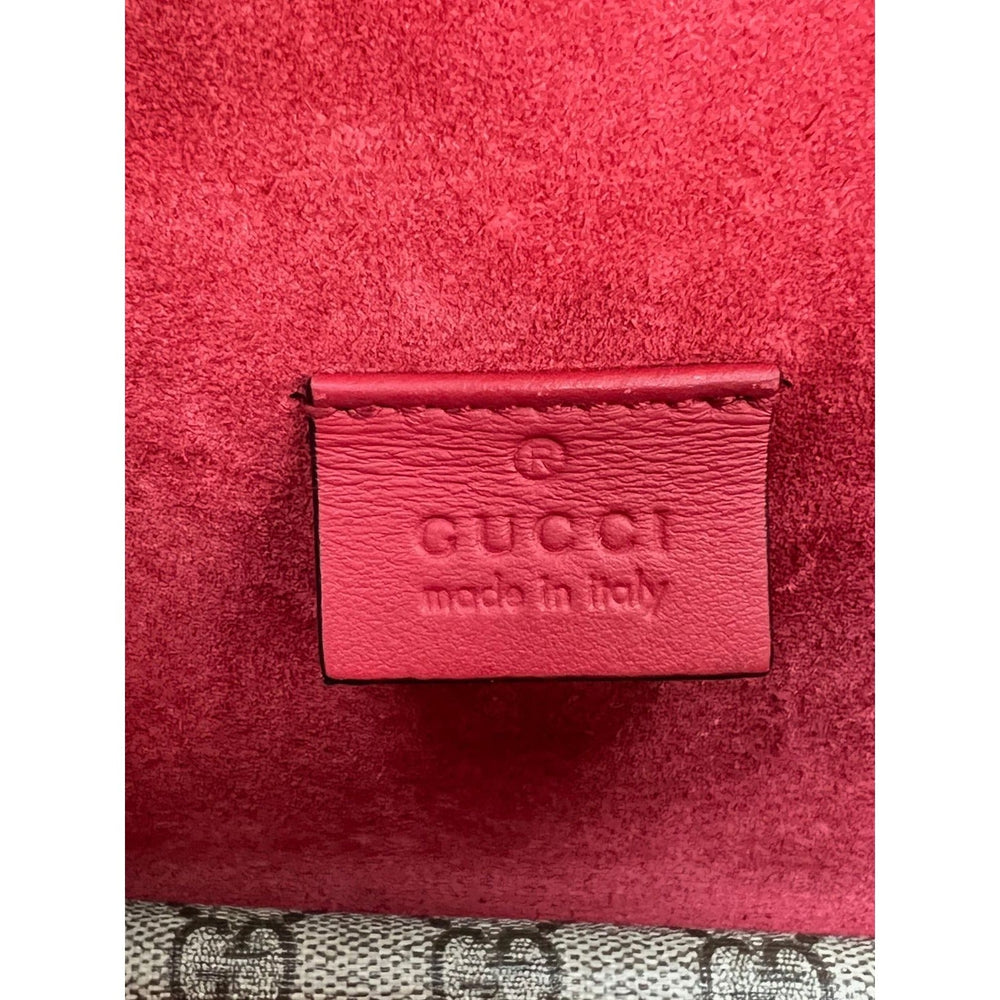 
                  
                    GUCCI Dionysus GG Supreme Red Mini Shoulder Crossbody Bag
                  
                