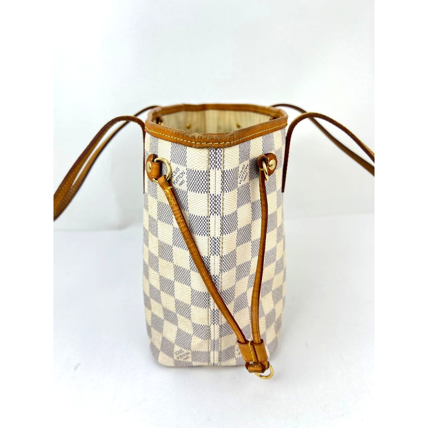
                  
                    Louis Vuitton Neverfull PM Damier Azur Tote Bag
                  
                