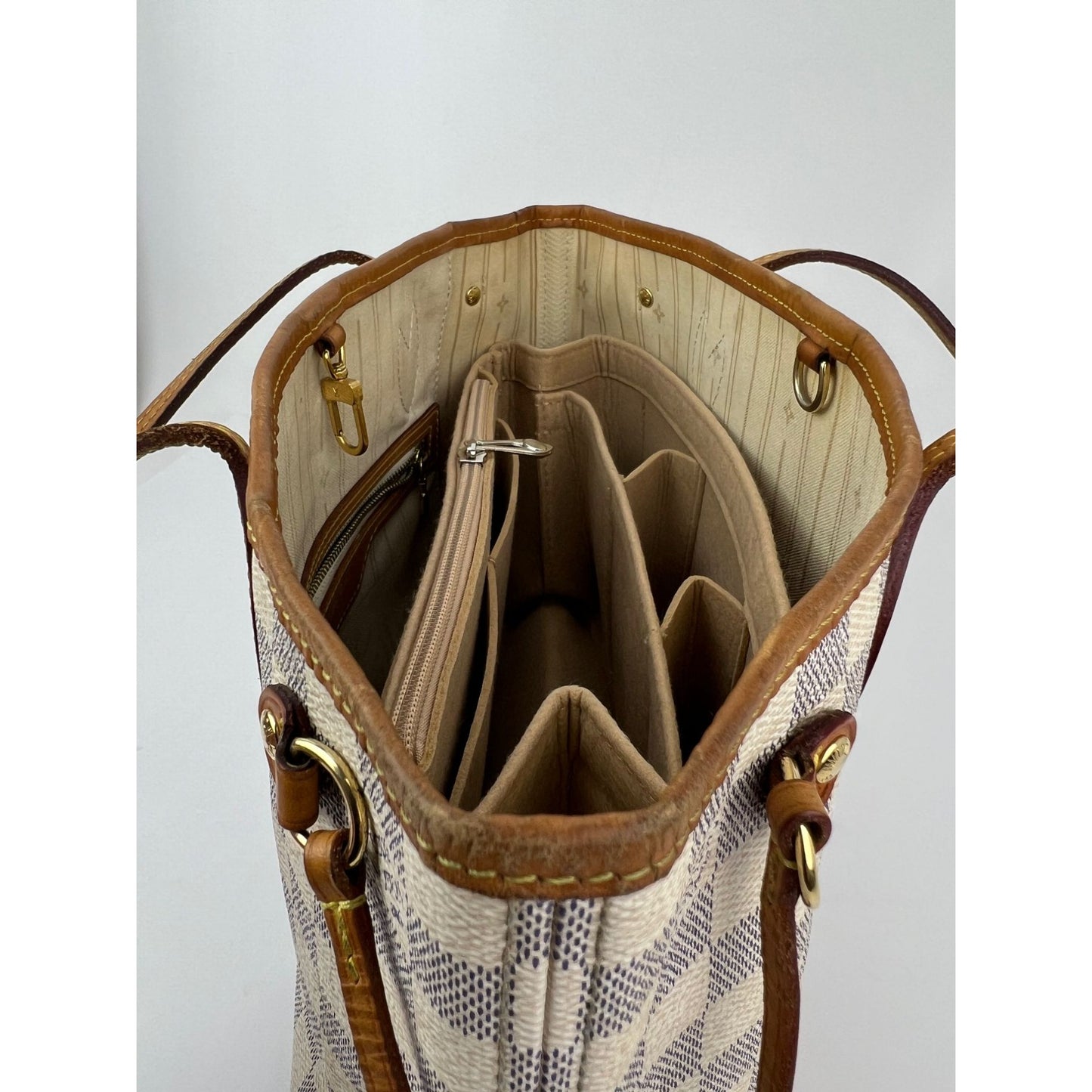 
                  
                    Louis Vuitton Neverfull PM Damier Azur Tote Bag
                  
                