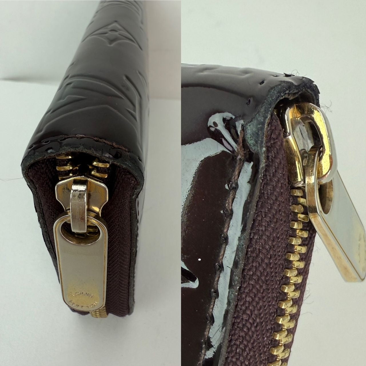 
                  
                    Louis Vuitton Burgundy Vernis Patent Leather Zippy Wallet Clutch
                  
                
