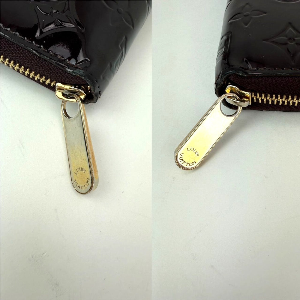 
                  
                    Louis Vuitton Burgundy Vernis Patent Leather Zippy Wallet Clutch
                  
                