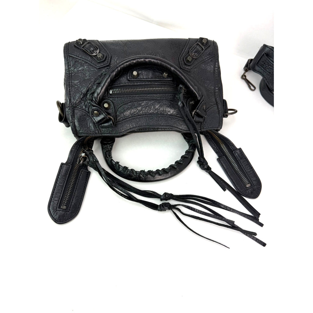 
                  
                    Balenciaga Le City Bag Mini Black Arena Storico Lambskin Crossbody Bag
                  
                