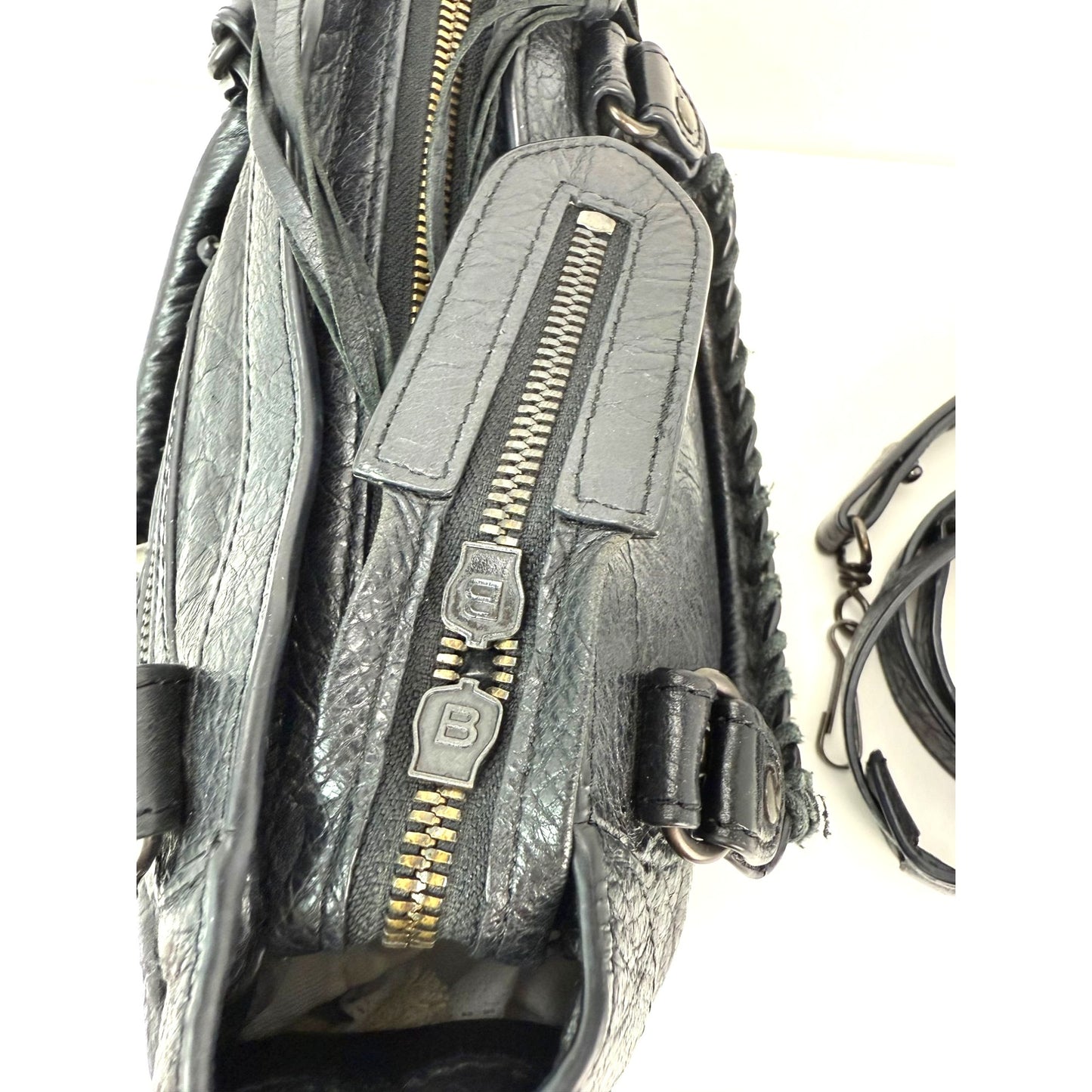 
                  
                    Balenciaga Le City Bag Mini Black Arena Storico Lambskin Crossbody Bag
                  
                