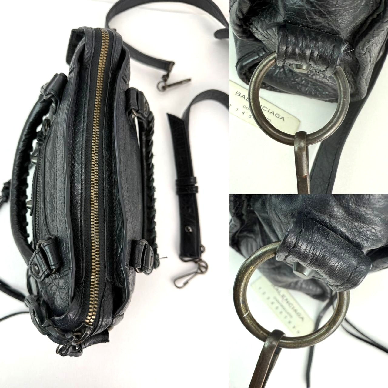 
                  
                    Balenciaga Le City Bag Mini Black Arena Storico Lambskin Crossbody Bag
                  
                