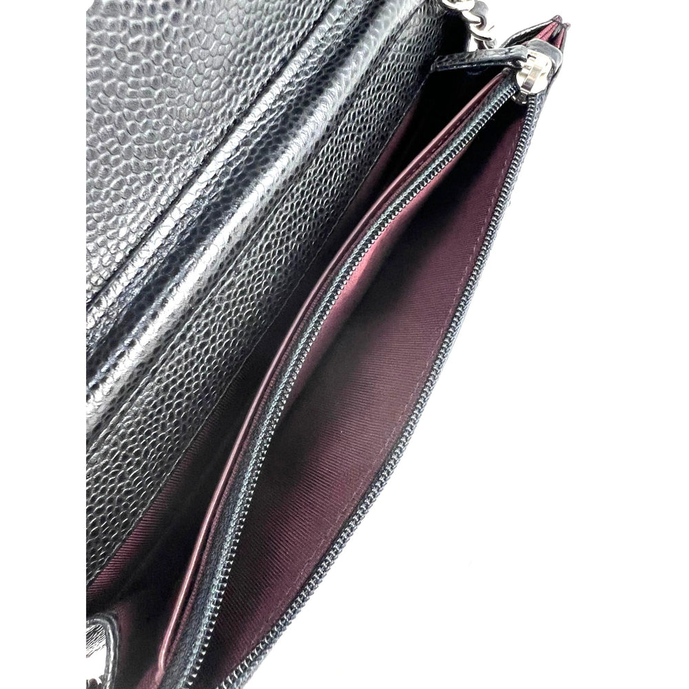 
                  
                    Chanel Black Quilted Smooth Lambskin Wallet on a Chain Clutch Bag
                  
                