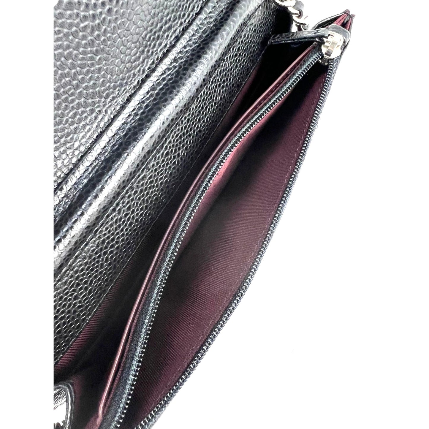 
                  
                    Chanel Black Quilted Smooth Lambskin Wallet on a Chain Clutch Bag
                  
                