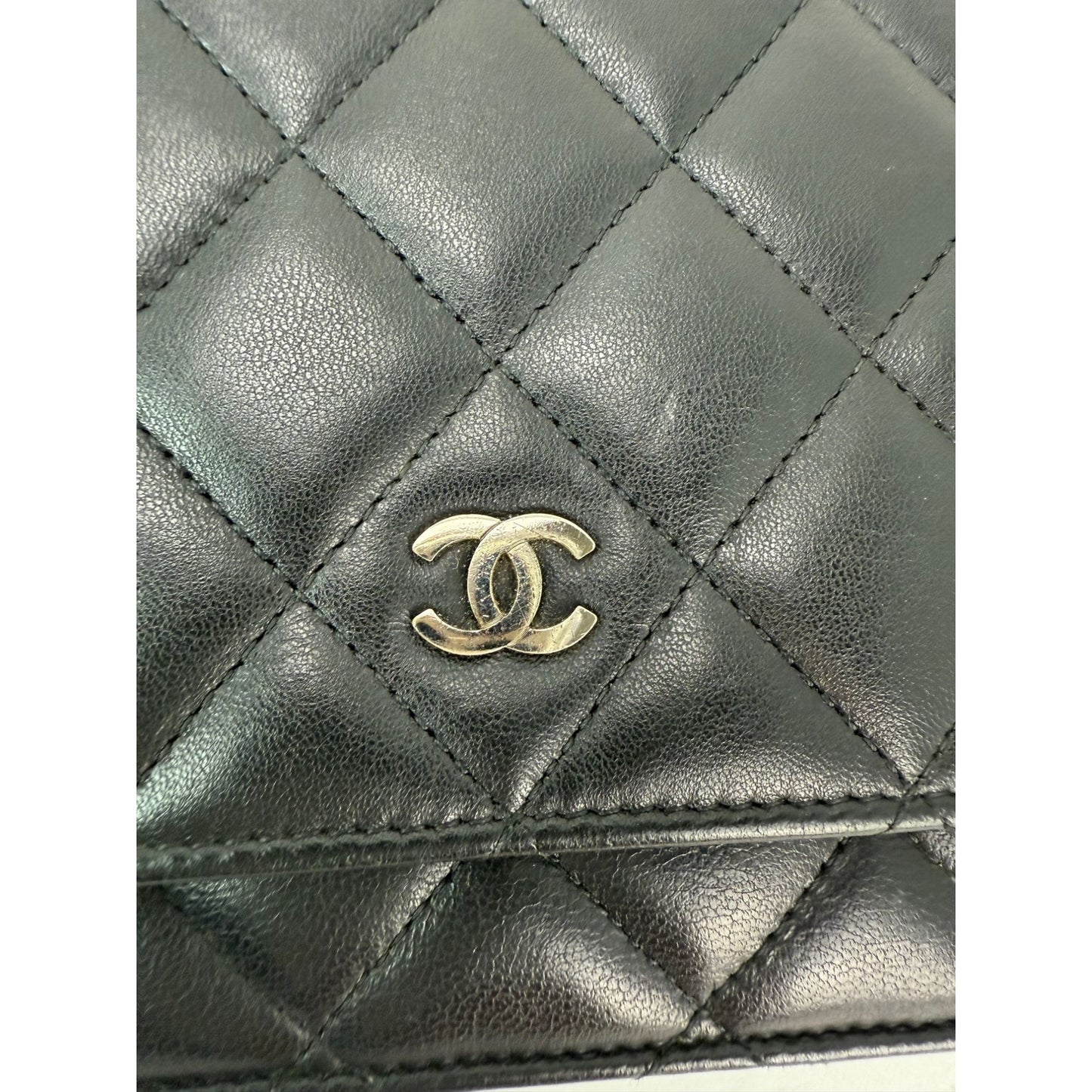 
                  
                    Chanel Black Quilted Smooth Lambskin Wallet on a Chain Clutch Bag
                  
                