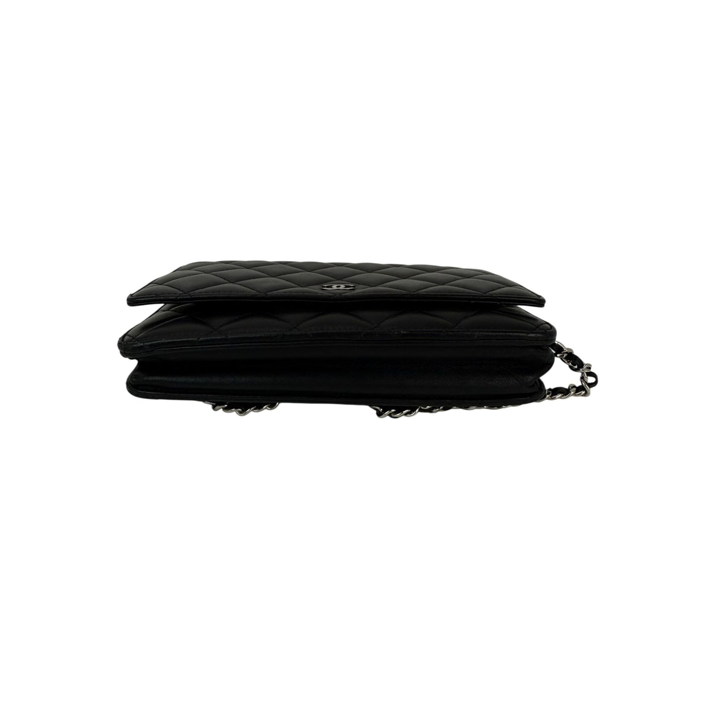 
                  
                    Chanel Black Quilted Smooth Lambskin Wallet on a Chain Clutch Bag
                  
                